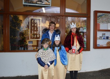 Tři králové dnes navštívili městský úřad 